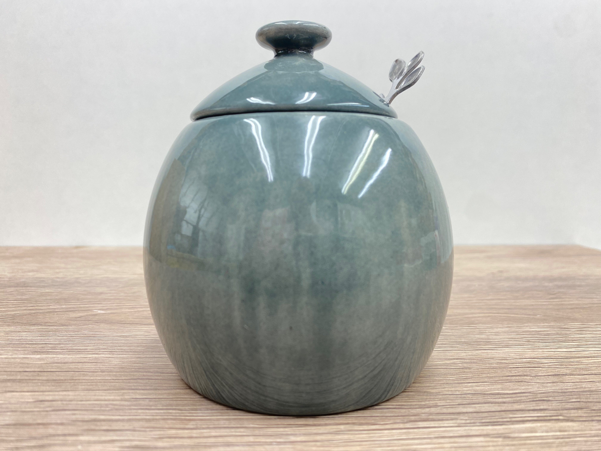 Sugar Bowl Light Grey Glaze