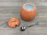 Sugar Bowl Pumpkin Orange Glaze