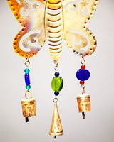 Butterfly Chime With Bells and Beads