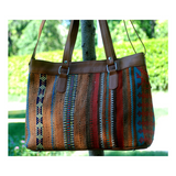 Kilim Leather Hoki Bag