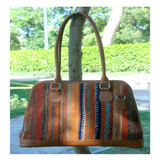 Kilim Leather Baker's Chocolate Bag