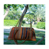 Kilim Leather Baker's Chocolate Bag