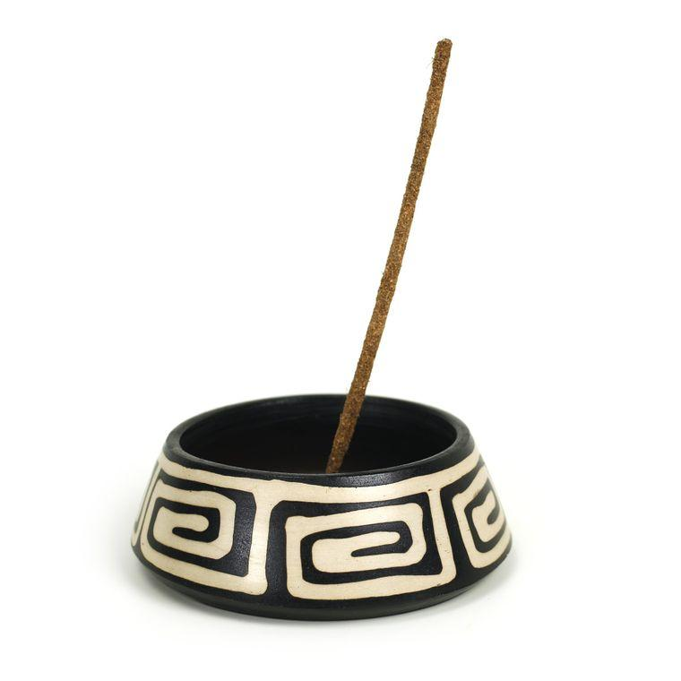 Ceramic Burner for Stick and Cone Incense - 4.5"