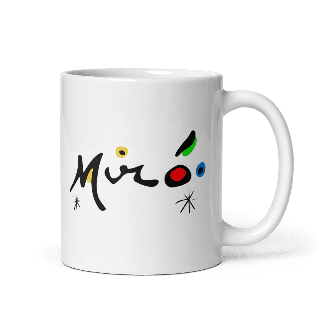 Joan Miro Colorful Signature Artwork Mug