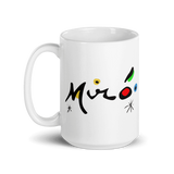 Joan Miro Colorful Signature Artwork Mug