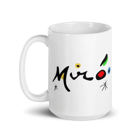 Joan Miro Colorful Signature Artwork Mug