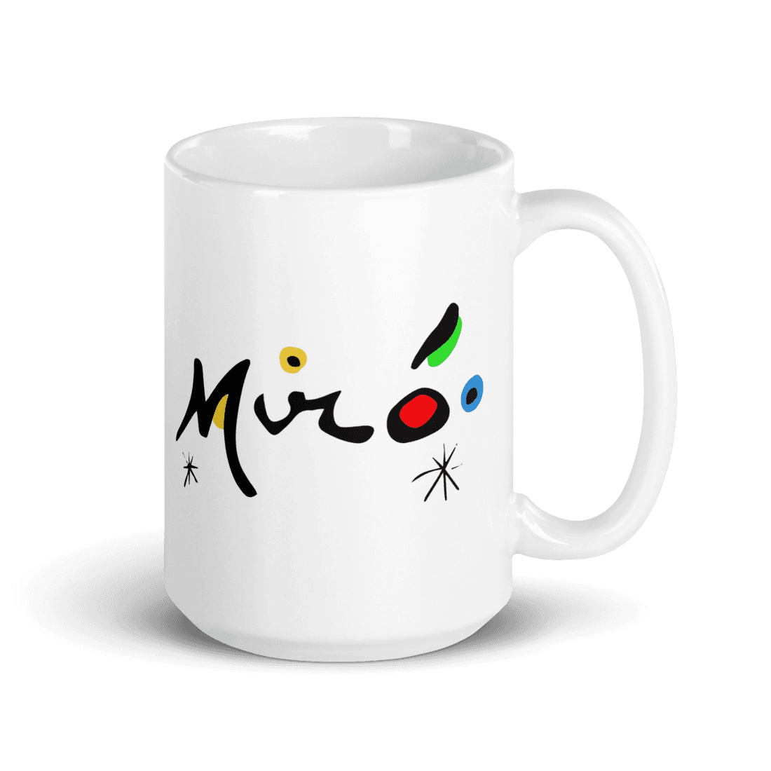 Joan Miro Colorful Signature Artwork Mug