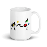 Joan Miro Colorful Signature Artwork Mug