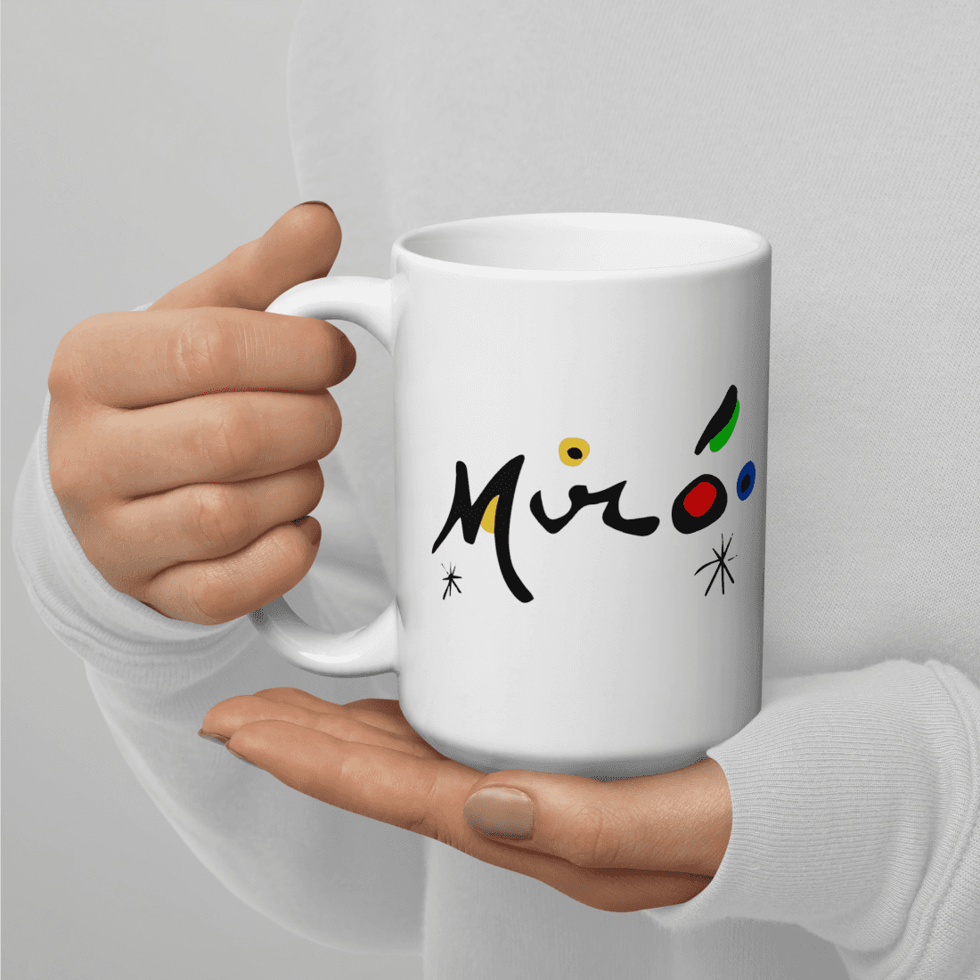 Joan Miro Colorful Signature Artwork Mug