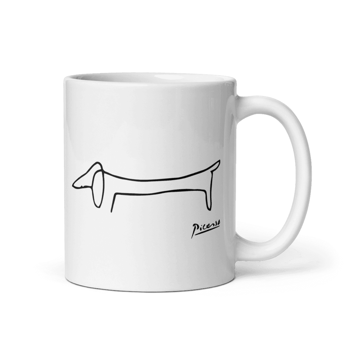 Pablo Picasso Dachshund Dog (Lump) Artwork Mug