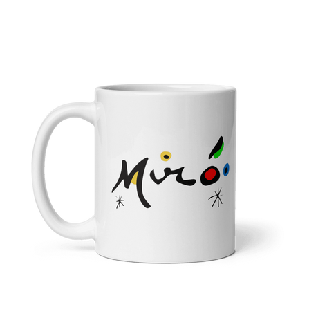 Joan Miro Colorful Signature Artwork Mug