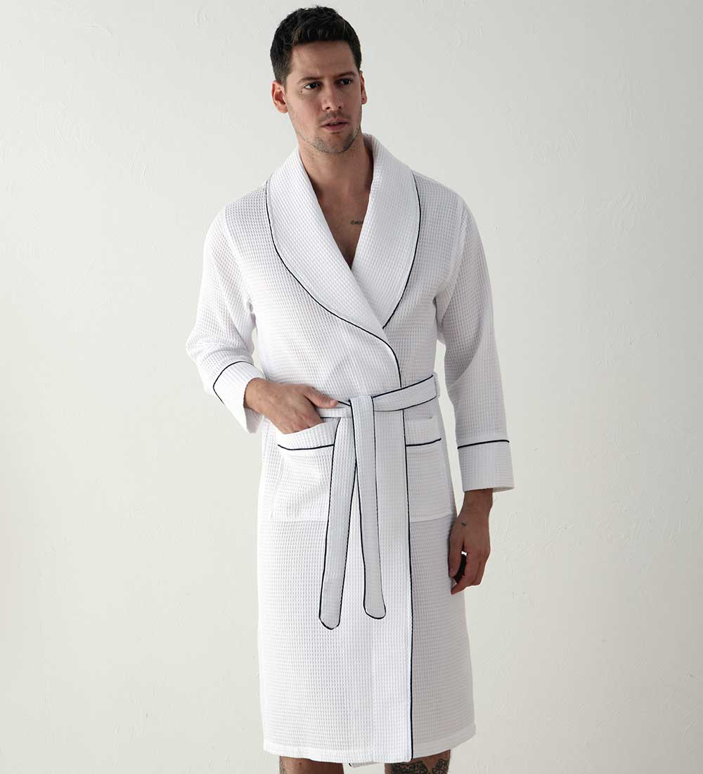 Men's Luxury Waffle Hotel Robe