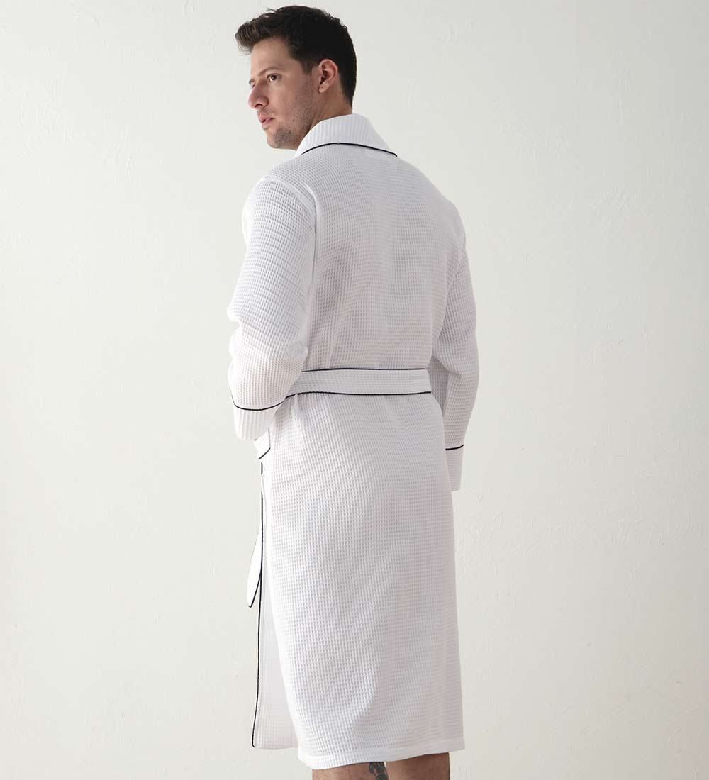 Men's Luxury Waffle Hotel Robe