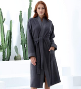 Women's Turkish Cotton Terry Kimono Robe - Luxurious Terry Cloth Bathrobe