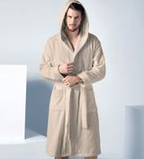 Men's Luxury Turkish Cotton Terry Cloth Robe with Hood