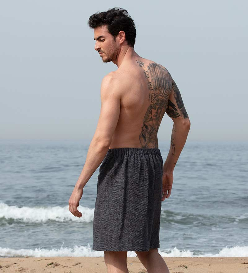 Men's Turkish Cotton Towel Wrap