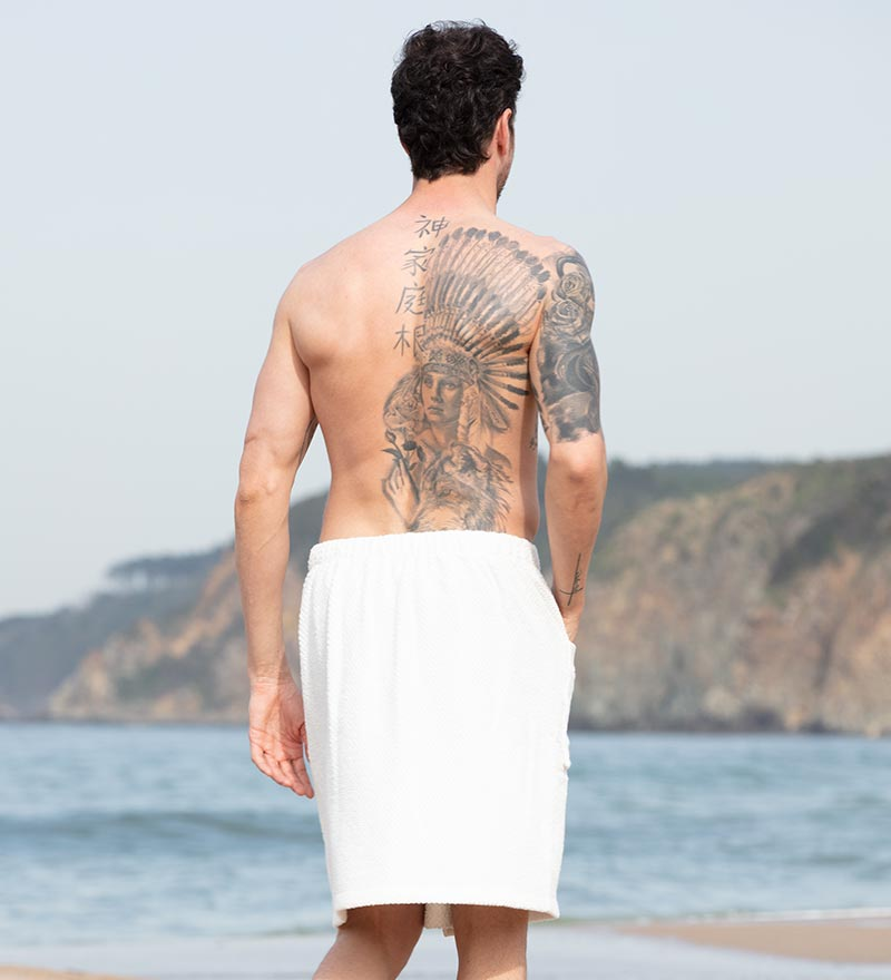 Men's Turkish Cotton Towel Wrap