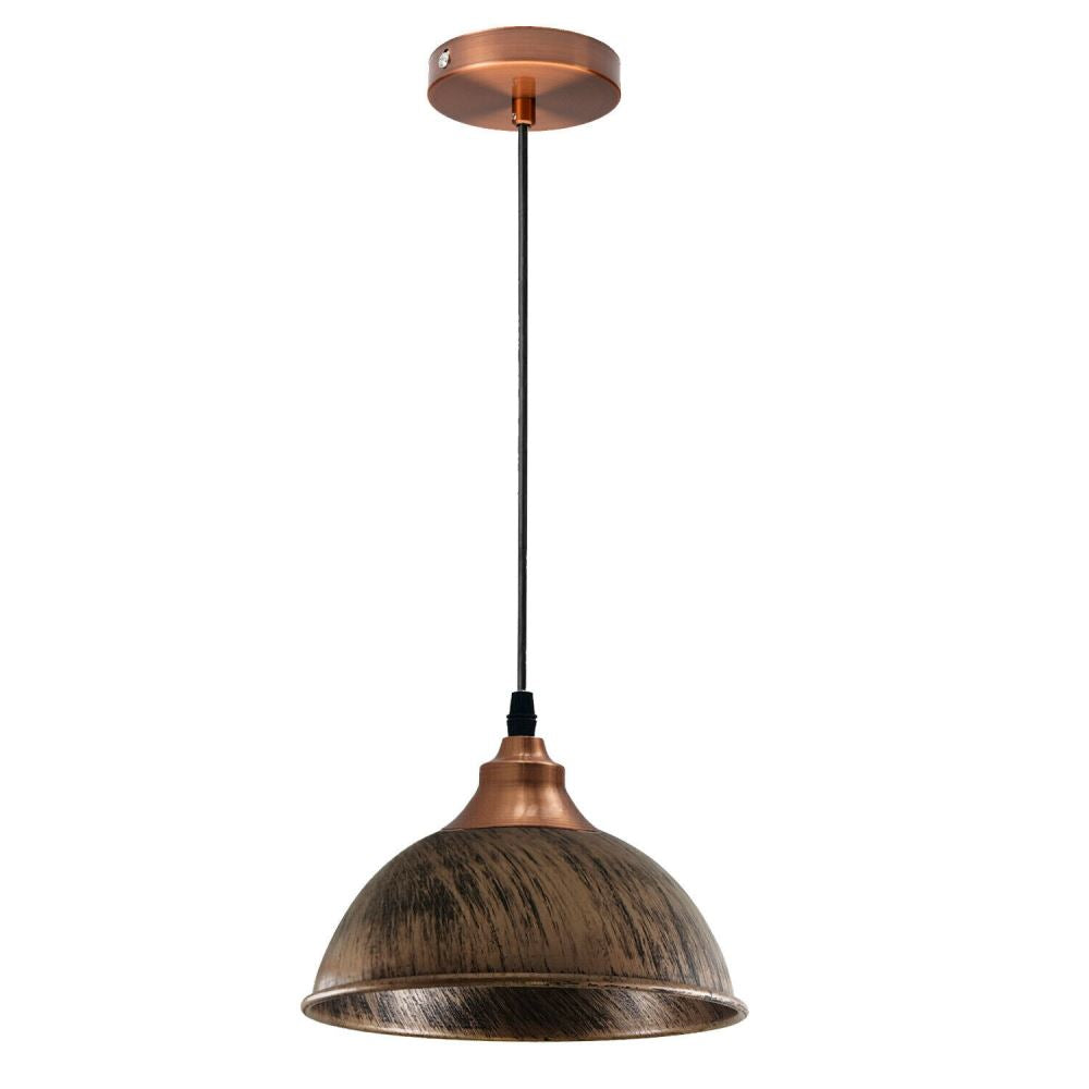 Industrial Ceiling Pendant Light Fitting Metal Dome Shape 21cm~1586