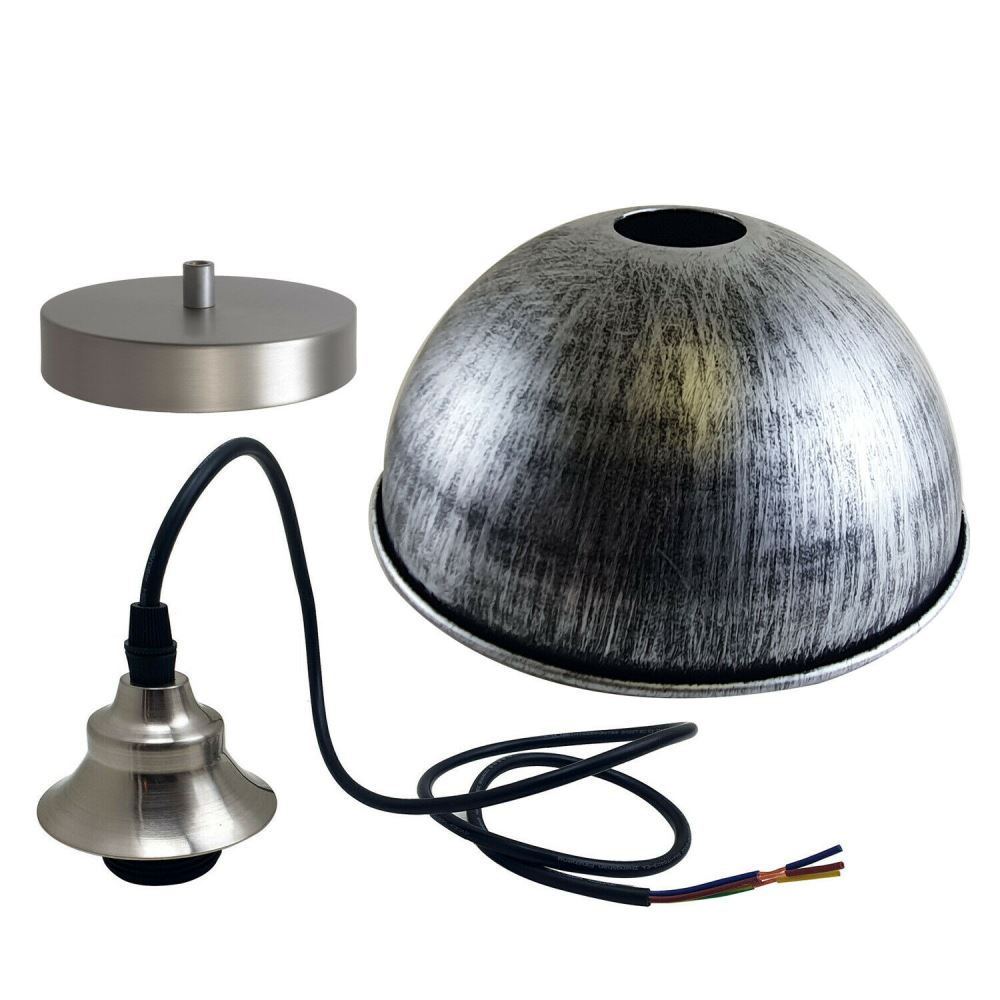 Industrial Ceiling Pendant Light Fitting Metal Dome Shape 21cm~1586