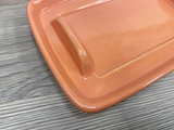 Butter Dish Orange Glaze