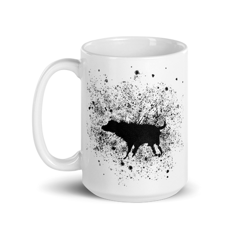 Banksy Wet Dog Splatter 2007 Street Art Mug