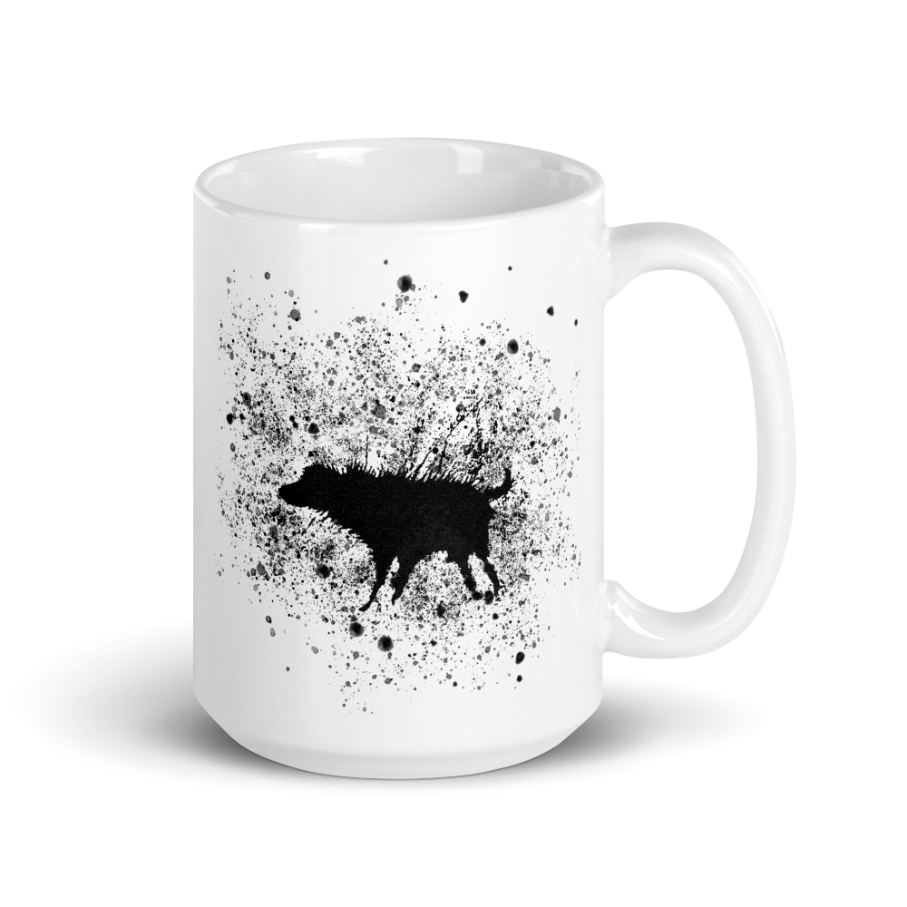 Banksy Wet Dog Splatter 2007 Street Art Mug