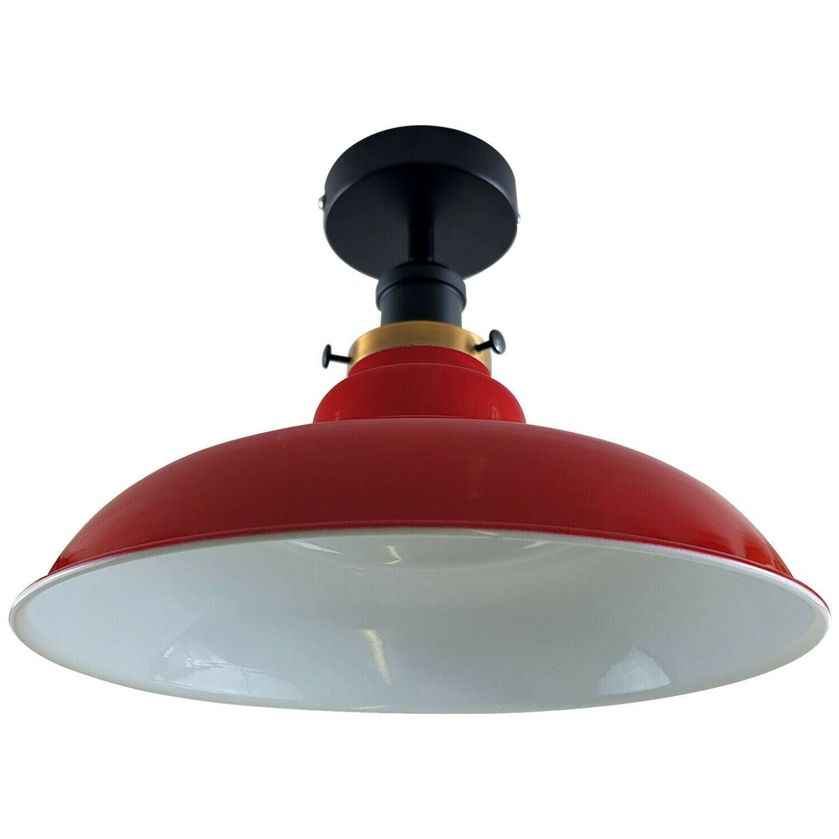 Industrial Flush Mount Ceiling Light Metal Shade Light Fitting ~1238