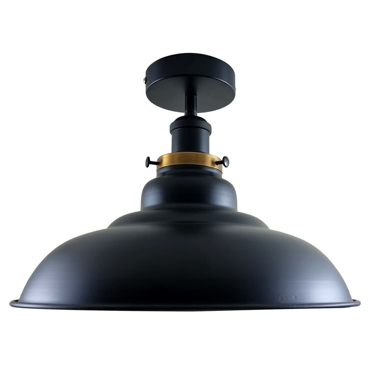 Industrial Flush Mount Ceiling Light Metal Shade Light Fitting ~1238