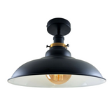 Industrial Flush Mount Ceiling Light Metal Shade Light Fitting ~1238