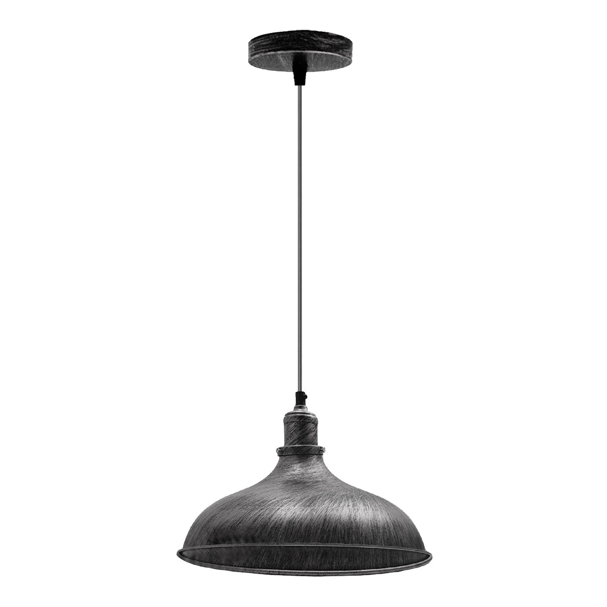 Brushed Silver Industrial Retro Ceiling Pendant Light~1479