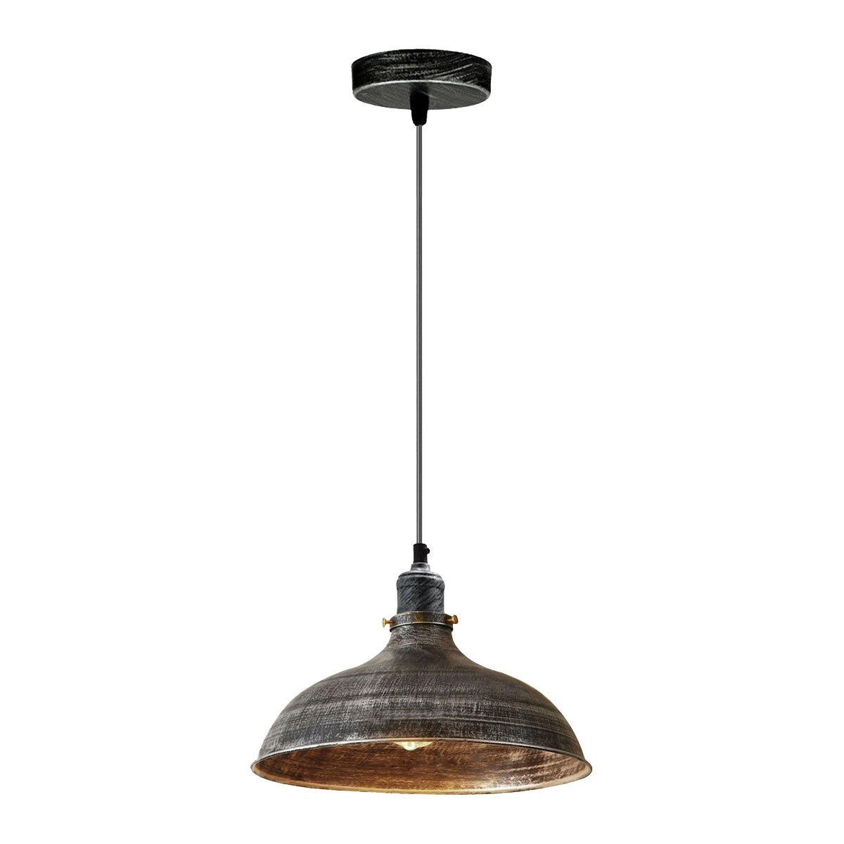 Brushed Silver Industrial Retro Ceiling Pendant Light~1479