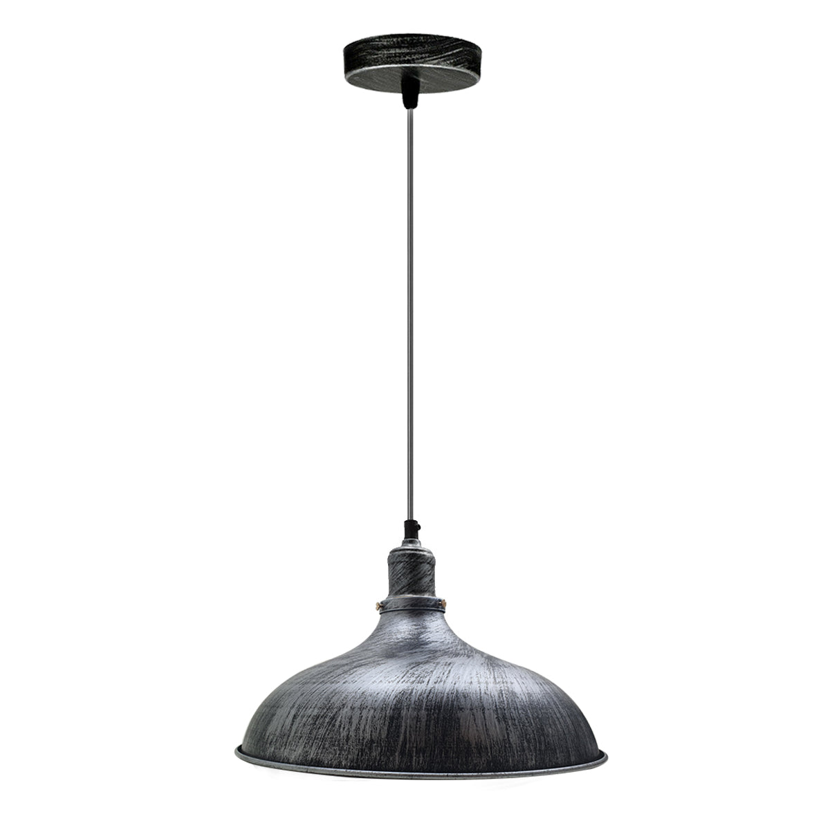 Brushed Silver Industrial Retro Ceiling Pendant Light~1479