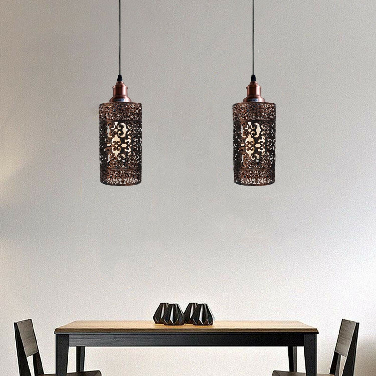 Modern Metal Cage Ceiling Lamp Shade Pendant Light with 95cm Adjustable Cable~1308