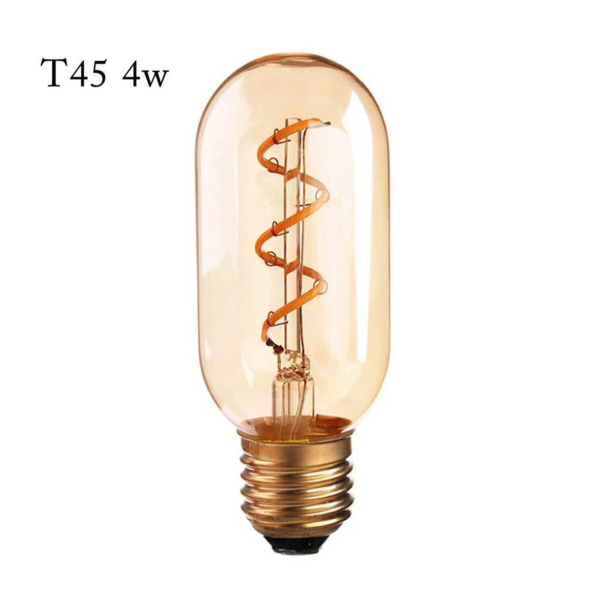 4W E27 Vintage Filament Style LED light Bulb T45 Tube ~1046