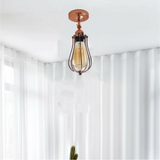 Modern Industrial Rose Gold Flex Arm Retro Light Cage Ceiling Fixtures E27~1595