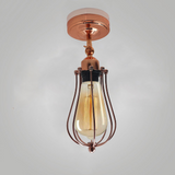 Modern Industrial Rose Gold Flex Arm Retro Light Cage Ceiling Fixtures E27~1595