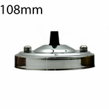 108mm Single Outlet Drop Metal Front Fitting Ceiling Rose~1451