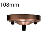 108mm Single Outlet Drop Metal Front Fitting Ceiling Rose~1451