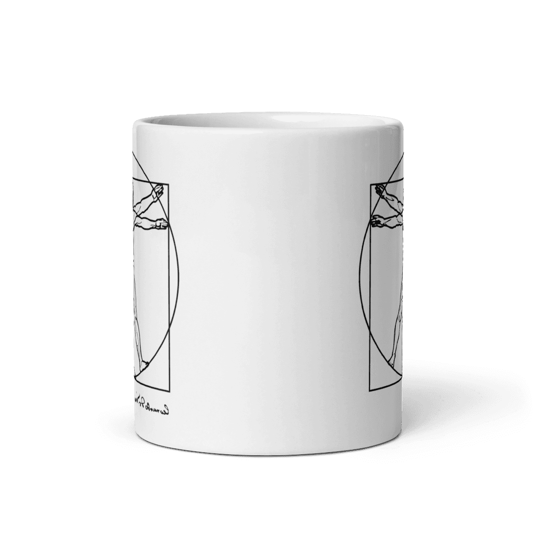 Leonardo Da Vinci, Vitruvian Man Sketch Mug