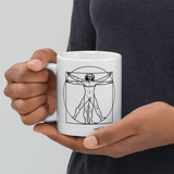 Leonardo Da Vinci, Vitruvian Man Sketch Mug