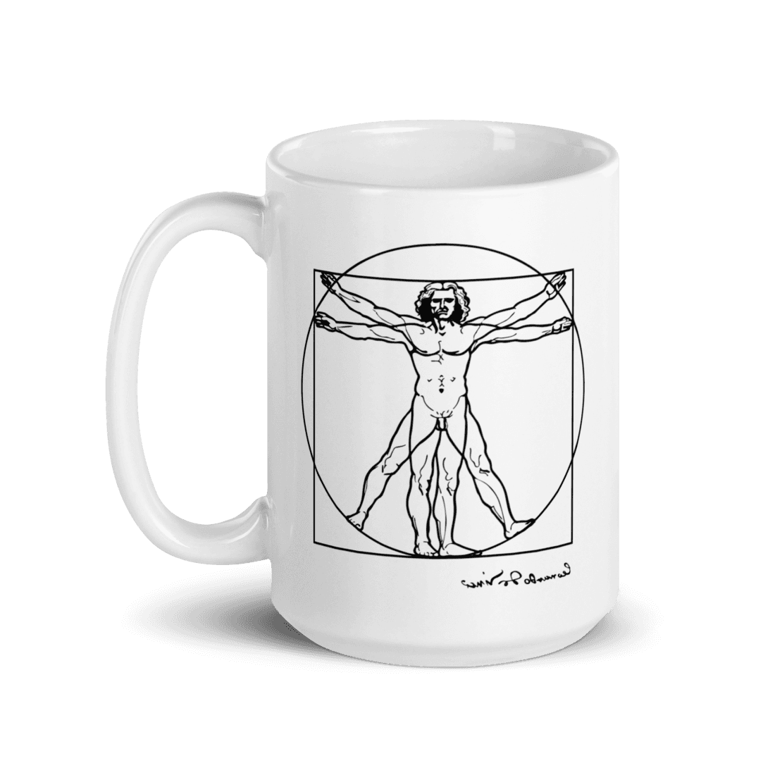 Leonardo Da Vinci, Vitruvian Man Sketch Mug