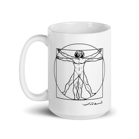 Leonardo Da Vinci, Vitruvian Man Sketch Mug