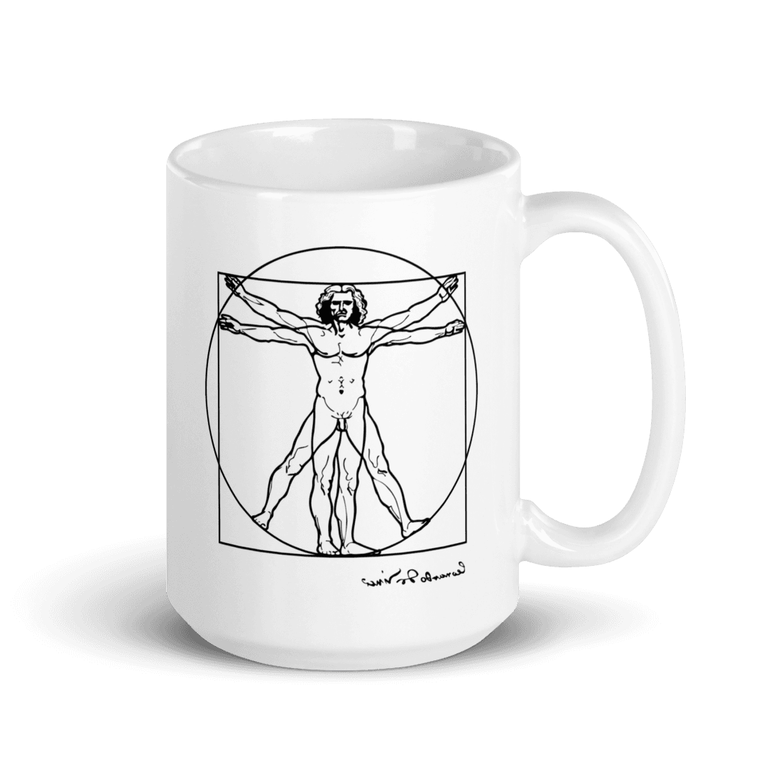 Leonardo Da Vinci, Vitruvian Man Sketch Mug