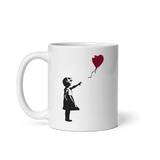 Banksy The Girl with a Red Balloon Artwork Mug