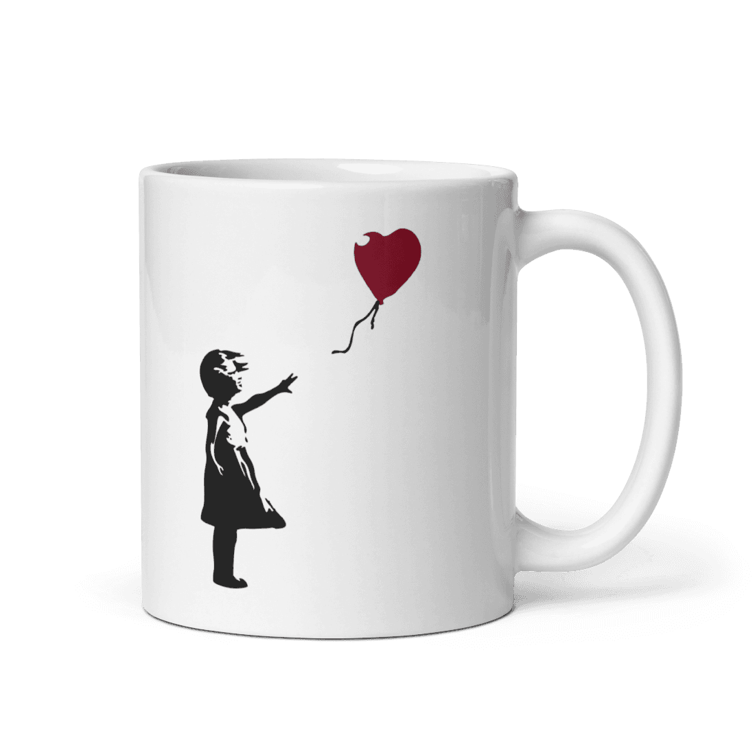 Banksy The Girl with a Red Balloon Artwork Mug