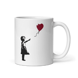 Banksy The Girl with a Red Balloon Artwork Mug