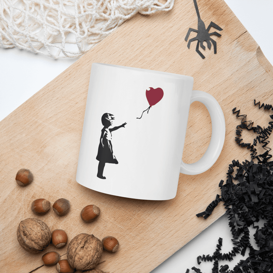 Banksy The Girl with a Red Balloon Artwork Mug