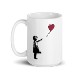 Banksy The Girl with a Red Balloon Artwork Mug