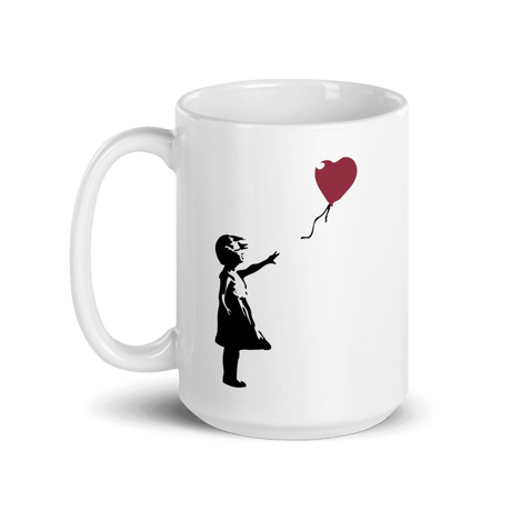 Banksy The Girl with a Red Balloon Artwork Mug