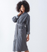 Women's Plush Microfiber Spa Robe